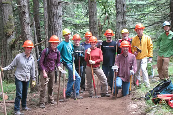 Greenbelt
                Land Trust trail building